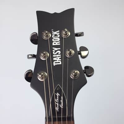 Daisy Rock Rock Candy Custom 2000s Black Satin Pink Star with