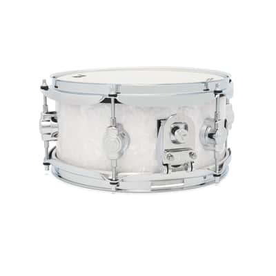 DW DWe Electronic/Acoustic Snare Drum 10x5 White Marine Pearl image 3