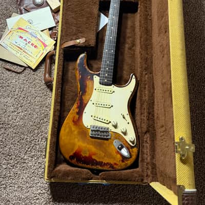 Nacho 2024 Early 60s Strat “Rory” - Aged Sunburst image 7