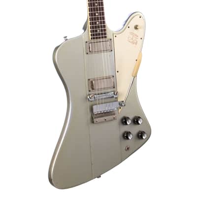 1965 Gibson Firebird III - Silver Mist Poly - RARE! Wide Nut, Non-Reverse Headstock - Original Vintage Custom Color Electric Guitar - 1 of 1? WOW! image 2
