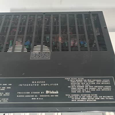 McIntosh MA6200 100-Watt Stereo Solid State Integrated Amplifier 1979 - 1991 - Black image 14