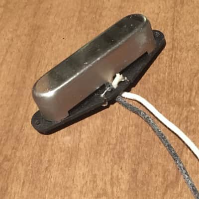 Slick Tele Neck Pickup Fullerton Lead Custom Nickel Cover Aged Relic Cloth Wires image 3