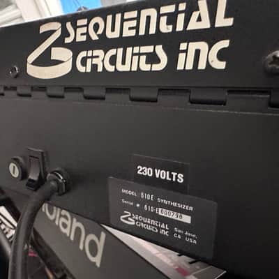 Sequential Six-Trak 49-Key 6-Voice Polyphonic Synthesizer 1984 - 1985 - Black with Wood Sides image 7