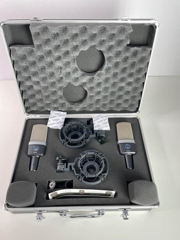 AKG C214 Stereo Matched Pair 2010s - Black image 1