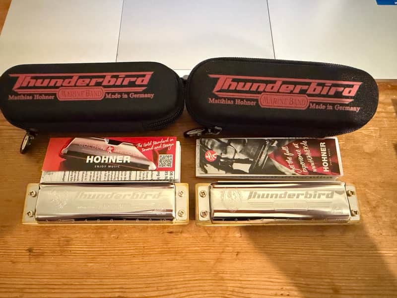 Hohner M2011BXL-D Marine Band Thunderbird Harmonica - Key of Low D