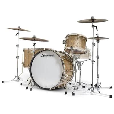 Slingerland Radio King 4pc Drum Set 24/13/16/18 Gold Glass image 2