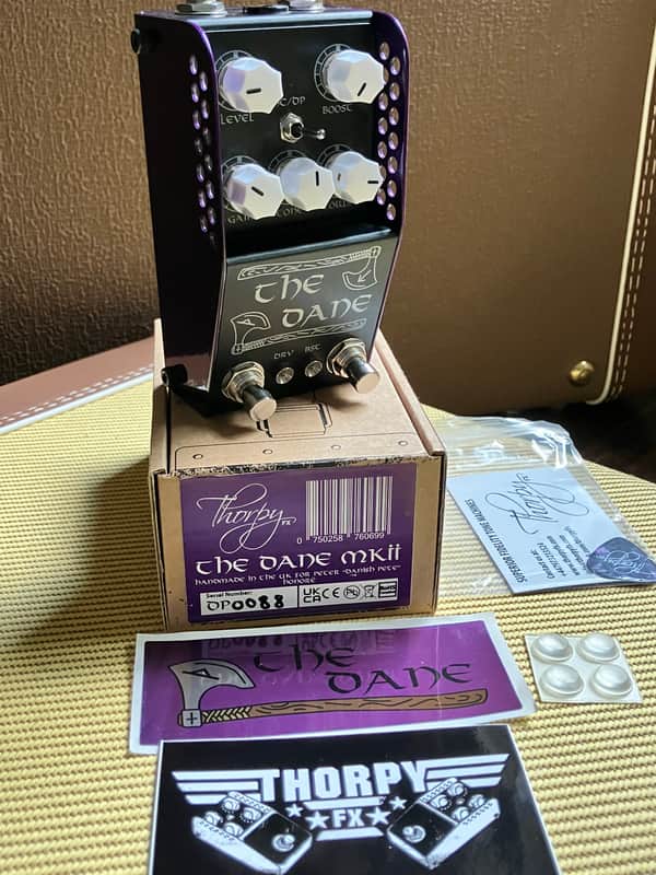 (Garland, TX) ThorpyFX The Dane MKII Peter Honore Signature Overdrive / Boost 2023 - Present - Black / Purple image 1