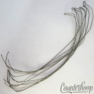 Leedy 14"12-Strand Snare Drum Coiled Metal/Cloth 18"Wires Vintage Marching image 1