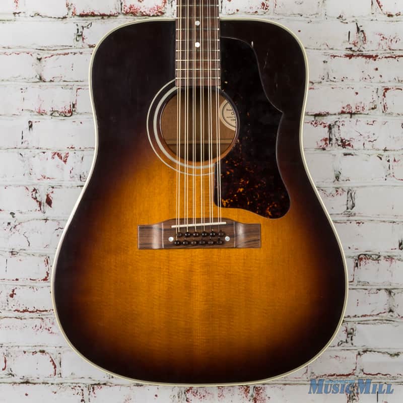 1991 Gibson B45-12 12-String Acoustic Guitar Vintage Sunburst image 1