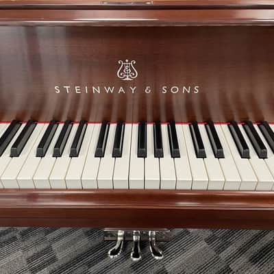 Steinway Model M 5'7" Grand Piano 1924 (Restored) - Satin Mahogany image 6
