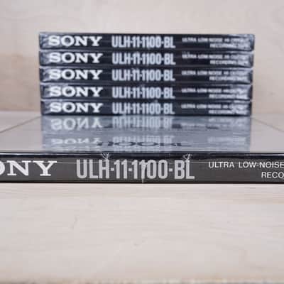 Sony ULH-11-1100-BL Recording Tape Black Ultra Low-Noise Hi-Output 1100m 36 Micron Splice-Free Polyester Base 1100BL 7X Lot Pack of 7 Sealed NOS image 2