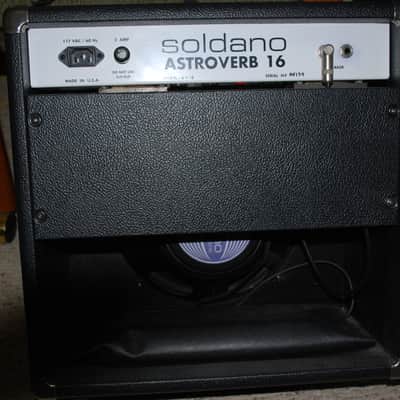 Soldano Used Astroverb 16 Combo Guitar Amplifier 20 Watt EL84 Tube Combo Black image 4