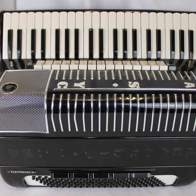 4362 - Black Hohner Electravox N Piano Accordion 41 120 - For Parts or Repair image 1