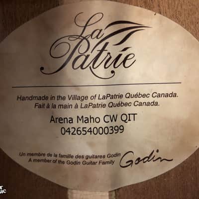 La Patrie Arena Mahogany CW QIT Acoustic Electric Classical Natural w/ Gig Bag image 11