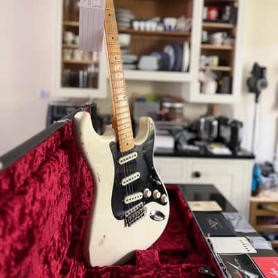 Fender Custom Shop Limited Edition Ancho Poblano Journeyman Relic Stratocaster with Maple Fretboard 2016 - White Blonde image 2