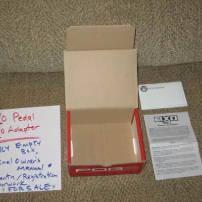 very lightly handled Electro-Harmonix EMPTY CARDBOARD BOX and original Owner's Manual + Warranty / Registration paperwork ONLY for POG2 Polyphonic Octave Generator (NO pedal / NO adapter) 2014 (can be home for different year POG2 pedal) image 2