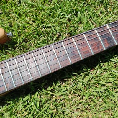 1992 "PS" Mini Electric Guitar - Natural Quilted Maple - Flamed Neck - Bartolini PU image 5