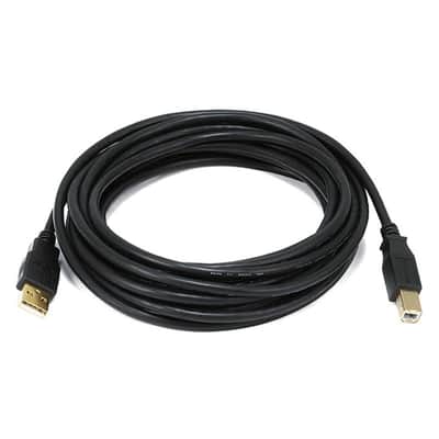 15-foot USB-A to USB-B 2.0 Cable Focusrite 1st Gen Scarlett Solo, 2i2, 2i4, 6i6 image 2