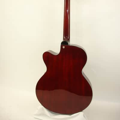 Hagstrom HL550 Hollow-Body Jazz Electric Guitar, Matte Natural Mahogany w/ Case HL-550 image 17