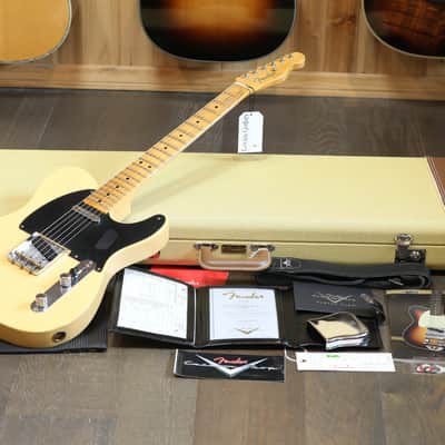 2025 Fender Custom Shop '50 Double Esquire Telecaster Electric Guitar Blonde Relic + COA OHSC image 1