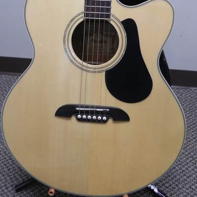 Alvarez AJ60SC NAT Flame Maple Jumbo Cutaway Acoustic/Electric Guitar Natural Blonde image 3