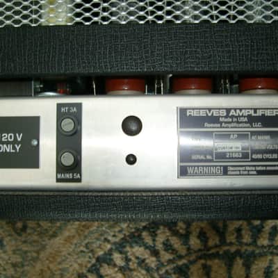 Reeves Custom 100 - 100W Amplifier Head image 5