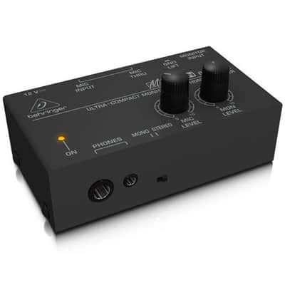 Behringer Micromon MA400 Ultra-Compact Monitor Headphone Amplifier, 15Hz-25 kHz Bandwidth, 2 kOhms Input Impedance image 4