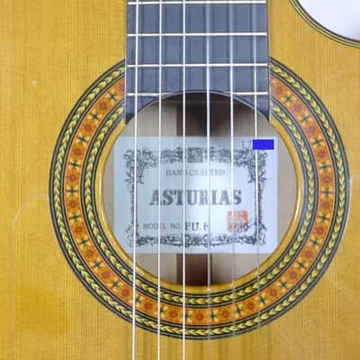 Neat Mint Hand-crafted in Japan '91 Asturias PUF / PU.F Flamenco Classical Nylon-String Acoustic-Electric Guitar image 5