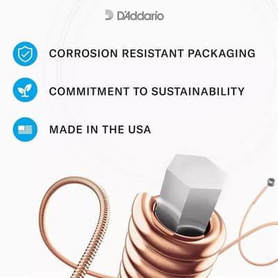 D'Addario 10-Pack EJ16 Phosphor Bronze Acoustic Guitar Strings - Light image 4