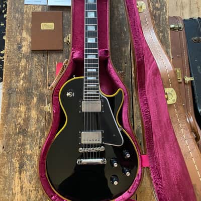 Gibson Custom Shop Les Paul '68 Custom Reissue Ebony 2019 w Docs & HSC Japanese Dealer Select image 17