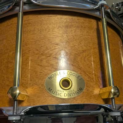 Nobel & Cooley 7x14 Solid Shell Snare Drum 2000's - Birch and Brass lugs image 2