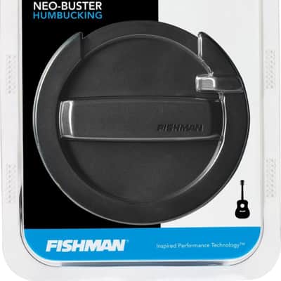 Fishman Neo-Buster Humbucker Acoustic Guitar Soundhole Pickup, Black image 3