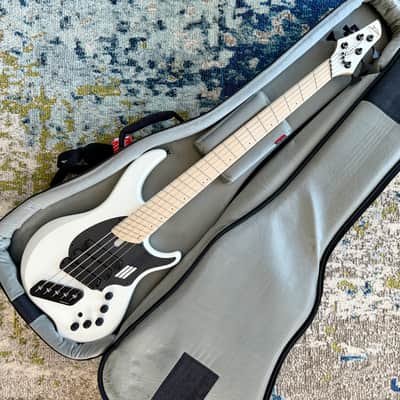 Dingwall NG3 Nolly Getgood 5-String Electric Bass Guitar, Matte Ducati Pearl White image 9