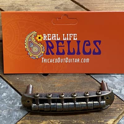Real Life Relics Fender® Aged Nickel Mustang® Bridge 0035555000 {W4}