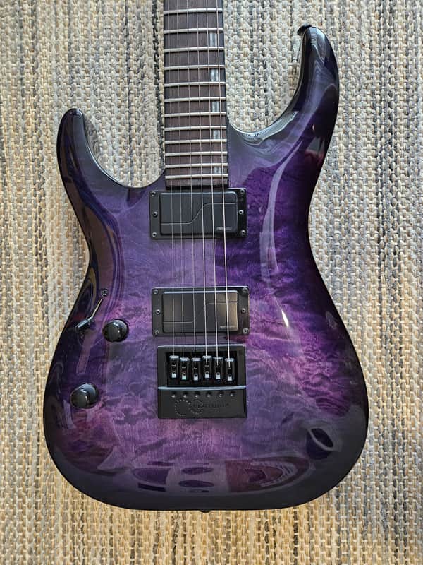 ESP LTD H-1000 EVERTUNE LH See Thru Purple Sunburst image 1