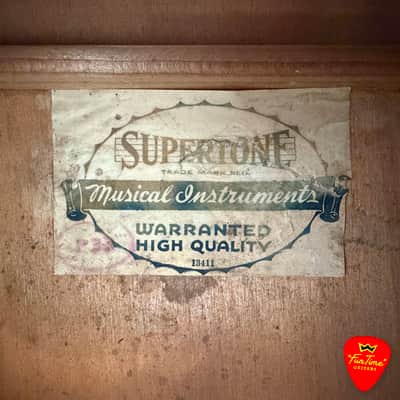 1930s Supertone No. 13411 “Palm Beach” Hawaiian Stencil Guitar – “Palmer” image 11