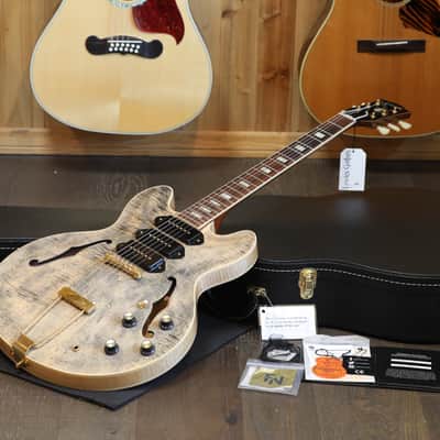 Unplayed! 2023 Gibson Custom Shop 1964 Reissue ES-335 M2M 3x P90 Semi-Hollow Electric Guitar Trans Ebony Black + COA OHSC image 1