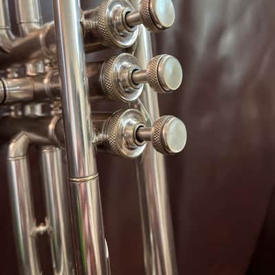 Buescher Model 9 Bb Trumpet (1921) (rare mute) (silver plated) (gold wash bell) (LP) SN 81491 image 21