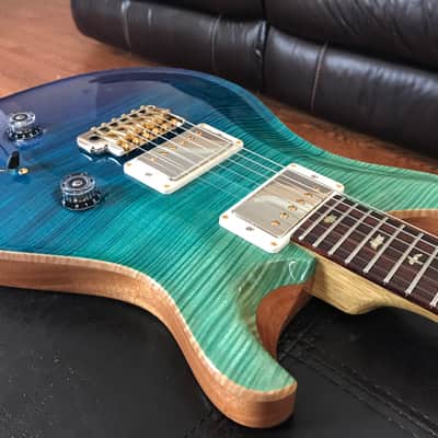 Paul Reed Smith 2015 PRS Custom 24 MSL Limited Wood Library, Blue Fade, Artist Top, Korina neck, Gre image 6