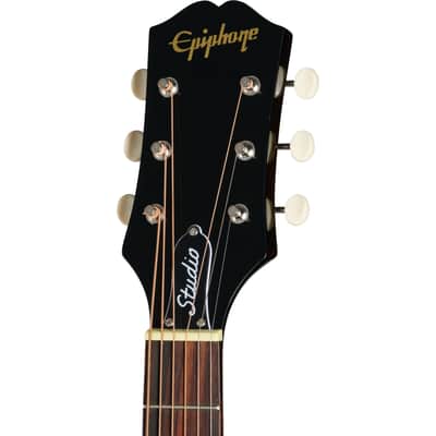 Epiphone Blues King Studio Acoustic Electric Guitar - Dark Burst image 4
