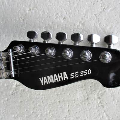 Yamaha SE 350 Guitar, 1990's, Strat Style, 3 PU's, Black Finish, Fresh Setup & Strings, Gig Bag image 2