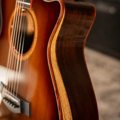 Taylor Custom Shop #13198 12-Fret Grand Concert Acoustic/Electric Guitar - Brazilian Rosewood/Sinker Redwood with Hardshell Case image 14