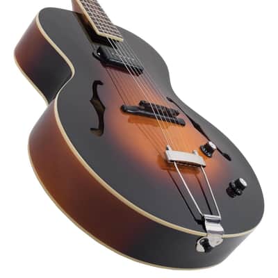 The Loar LH-309 Archtop Hollowbody Vintage Sunburst. Never Used or Plugged-in image 1