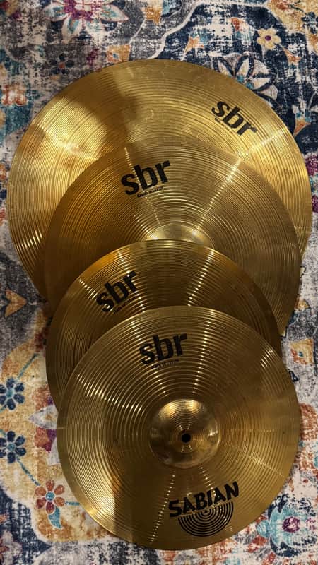 Sabian SBR Performance 3pc 14/16/20" Cymbal Pack 2010s - Traditional image 1