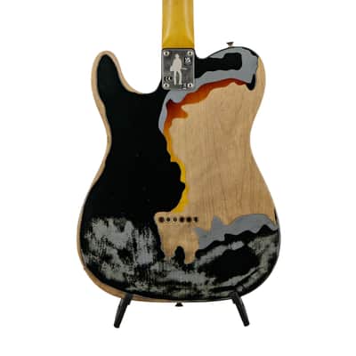 Fender Joe Strummer Road Worn Telecaster Electric Guitar, RW FB, Black, MX2228XXXX image 5