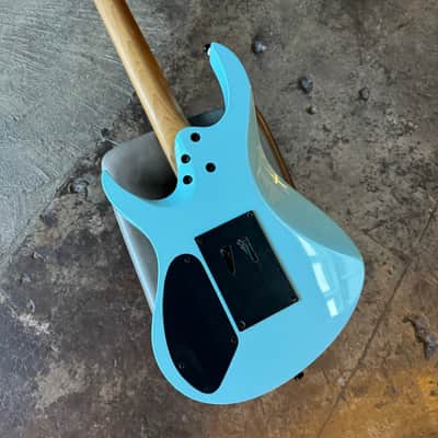 Balaguer Diablo Retro 27-Fret - Select Series - Gloss Cerulean Blue (Floyd Rose) image 4