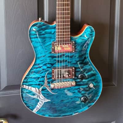 SALE - Nik Huber Limited Edition Flying Dolphin 2007 - #14 of 25 BRAZILIAN ROSEWOOD NECK image 8