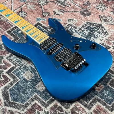 1991-1992 Ibanez RG770DX Laser Blue MIJ Made In Japan Electric Guitar W/ Edge Tremolo & Dimarzio Pickups! image 11