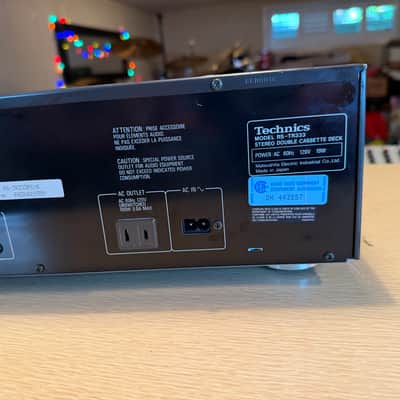 Technics Stereo Double Dual Cassette Deck model RS-TR333 Fresh Servicing Beauty! image 12