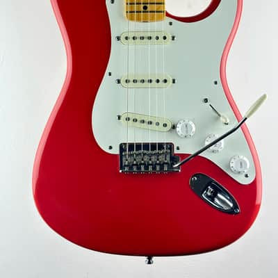 Fender Vintage Hot Rod '50s Stratocaster 2014 Fiesta Red Very Rare Made For One Year With Case image 1